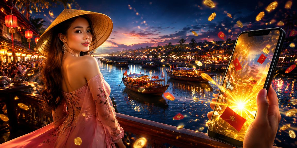 Không khí lễ hội với phong bì đỏ may mắn và tinh thần giải trí sôi động tại bãi biển Mũi Né